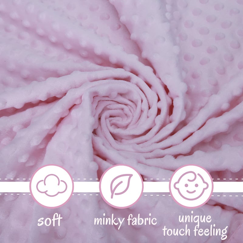 Pro Goleem Baby Girl Gifts Elephant Security Blanket with Stuffed Animal Snuggle Toy Lovey Soft Lovie Baby Registry Search for Infant and Toddler Pink 16 Inch - Image 5