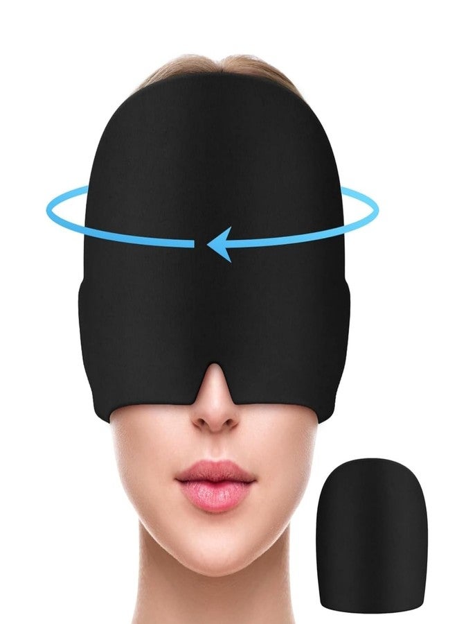 ZENITY Migraine Relief Cap Migraines | Hot & Cold Therapy Headache Cap for Migraine | Thermax Gel Ice Head Wrap for Instant Comfort & Relaxation | Reusable Migraine Cap for Men & Women. (Black) - Image 2