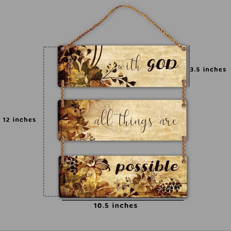 BPA ® Home Decor Items for Living Room, Wooden Wall Hangings for Home Decoration - Image 4