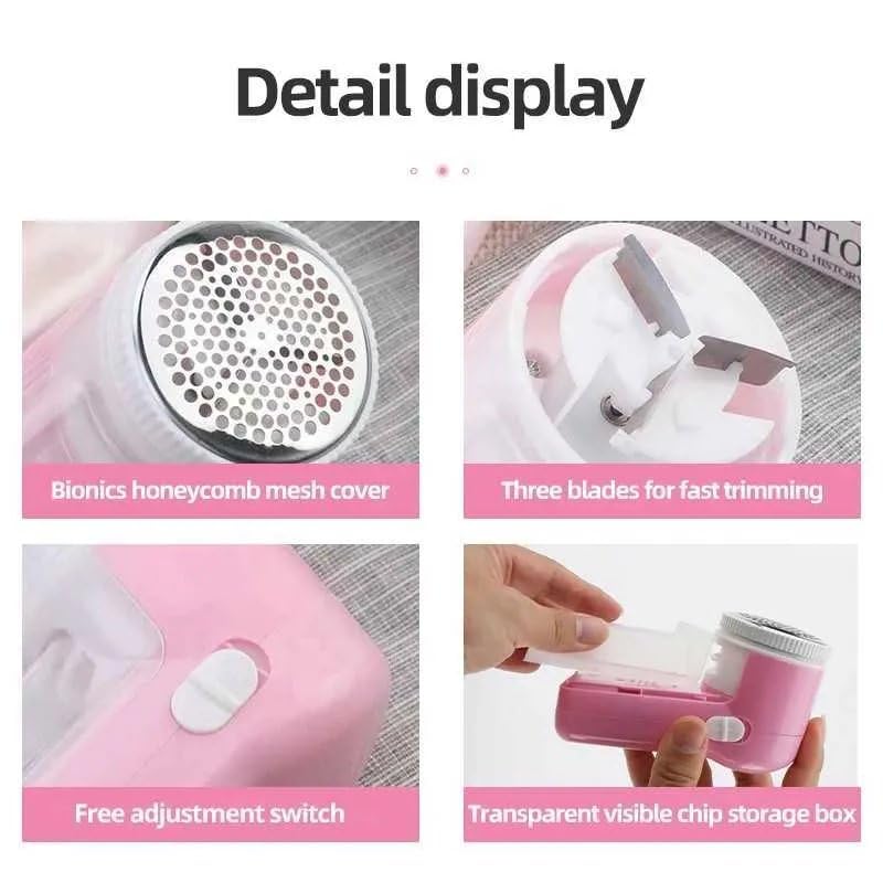 Nibbler Fabric Shavers Clothes Shaver Fuzz Remover Pilling Remover Fabric Care Clothing Care Garment Care Sweater Shaver Portable Lint Remover USB-Powered Lint Remover (Alpha) (Not Battery Operated) - Image 4