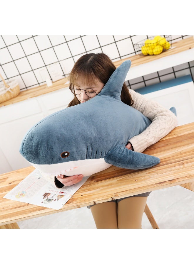 Halamodo Gigantic and Adorably Soft "Ah - Wu" Shark Pillow Plush Toy - A Perfect Comfort Companion for Sleep, Ideal Birthday Gift, All - round Decor for Bedroom, Living Room, Desk, and Office Stress - reliever 60 cm - Image 2