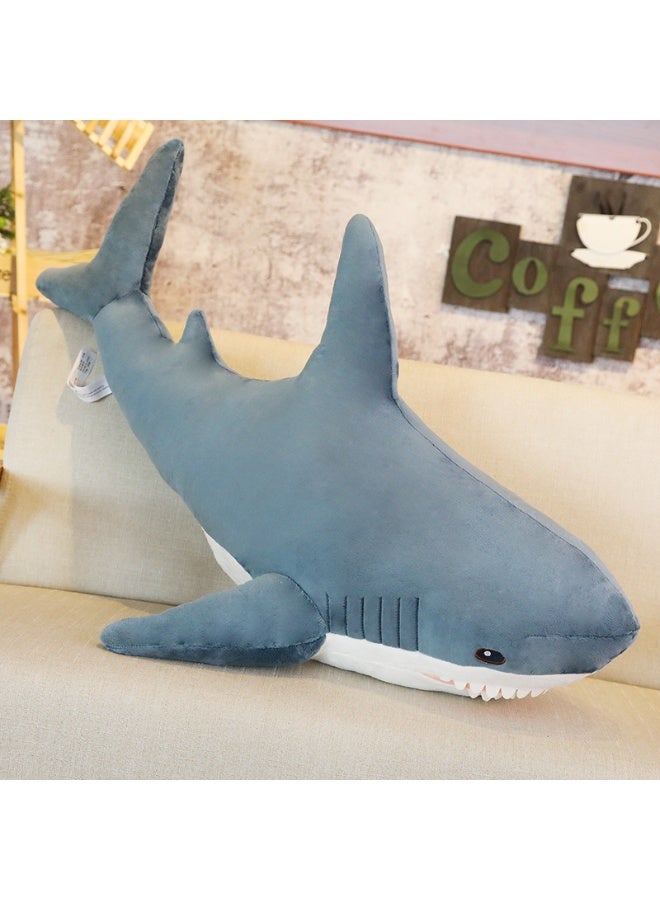 Halamodo Gigantic and Adorably Soft "Ah - Wu" Shark Pillow Plush Toy - A Perfect Comfort Companion for Sleep, Ideal Birthday Gift, All - round Decor for Bedroom, Living Room, Desk, and Office Stress - reliever 60 cm - Image 4