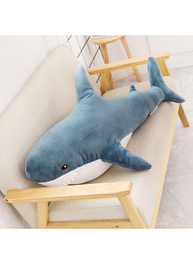Halamodo Gigantic and Adorably Soft "Ah - Wu" Shark Pillow Plush Toy - A Perfect Comfort Companion for Sleep, Ideal Birthday Gift, All - round Decor for Bedroom, Living Room, Desk, and Office Stress - reliever 60 cm - Image 3