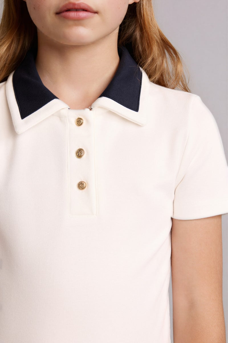 DeFacto White Girl Girl Short Sleeve Knitted Dress Casual - Image 5