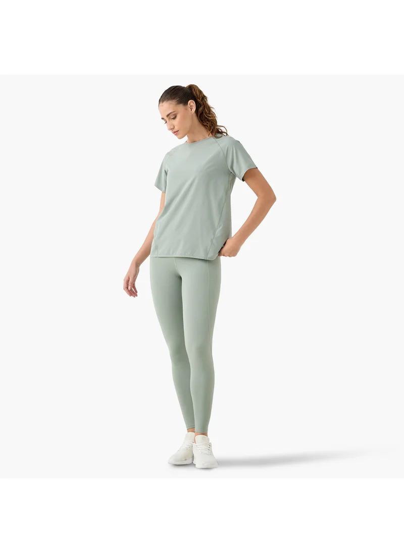 ادوت من سبلاش Ribbed T-shirt with Raglan Sleeves