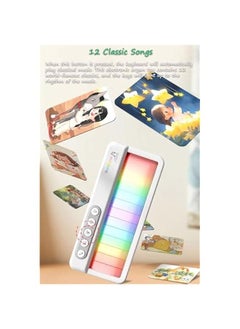 Generic Touch-Screen Electronic Organ Toy, Portable Electronic Keyboard Electronic Organ for Beginners, Kids and Adult with 5 Musical Instruments Effects, 12 Classics, 3 Lights Display Effects  - Image 3