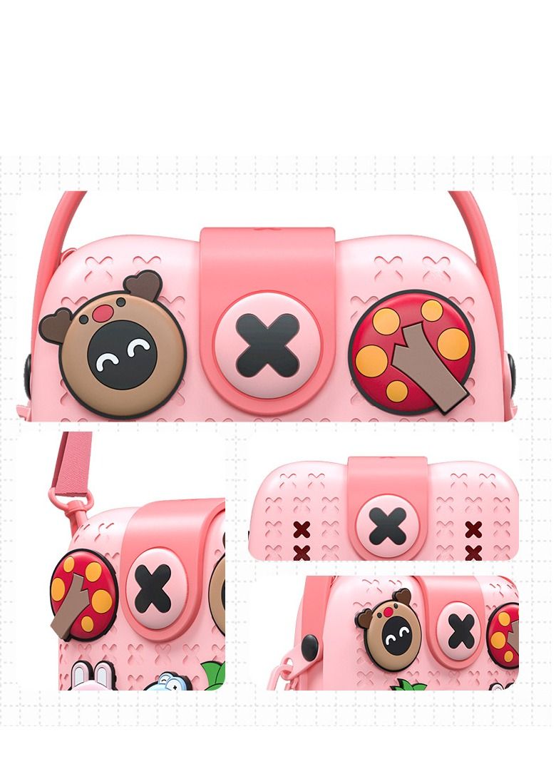 GULFLINK Kids Bags Children Shoulder Bags Girls Purse for Toys Cameras Children's Birthday Gift Pink - Image 2