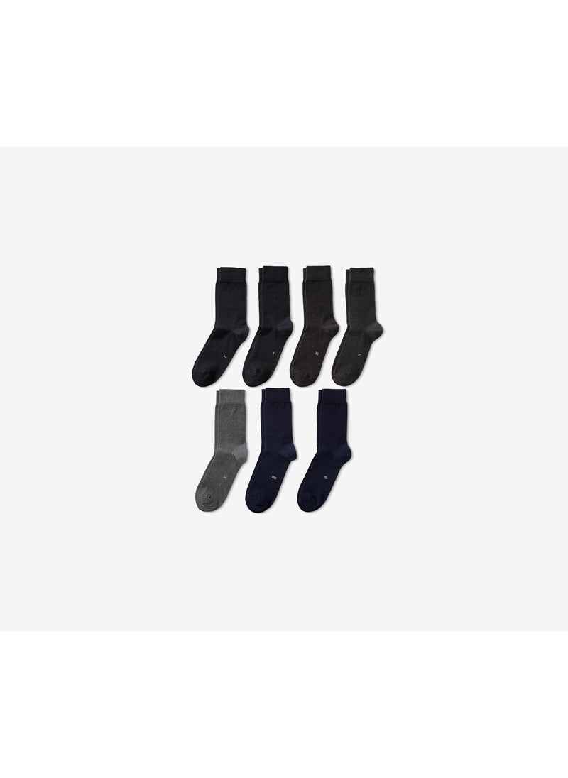 Men 7 Pairs Socks, Grey and Black and Navy - pzsku/Z5F9084A305F3E593AF55Z/45/_/1725379157/265260f0-52ed-42c9-a244-fd9126a048b1