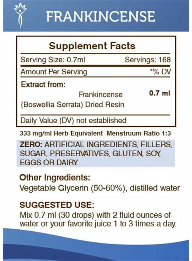 Secrets of the Tribe Frankincense Alcohol-Free Liquid Extract, Frankincense (Boswellia Serrata) Tincture Supplement (4 FL OZ) - Image 3