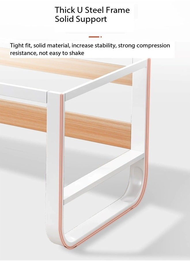 fashionhome - طاولة دراسة متعددة الوظائف بتصميم عصري لشخصين بمقعدين للمنزل والمكتب والكمبيوتر المحمول ومكتب محطة عمل للكتابة مع أدراج تخزين لغرفة النوم ومكاتب غرفة المعيشة 240 × 50 × 72 سم - Image 1