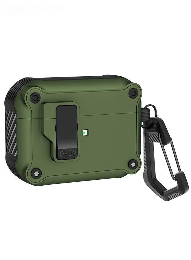 AirPods Pro 2/1 Case Cover with Lock, Full-Body Protective Tough Cover, Hard Shell Rugged Shockproof Cover Compatible with Apple Airpods Pro 2/1(2022/2019) Case - Image 1