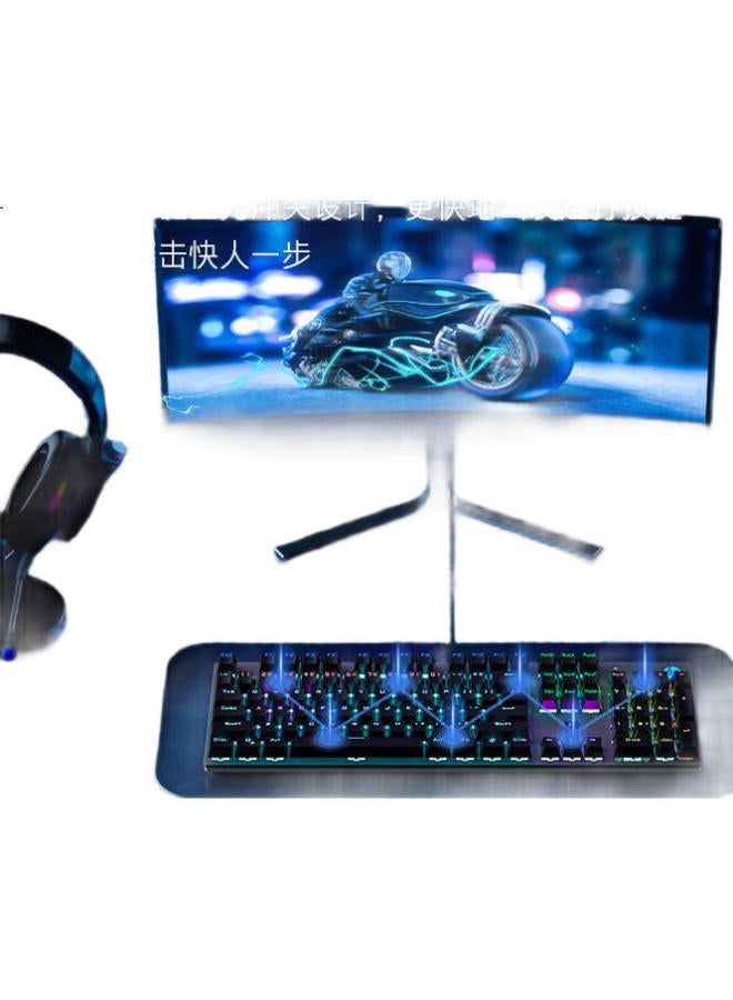 Hp Gk400F Mechanical Keyboard For Office, Gaming, Wired, Compatible With Desktops And Laptops, Gunmetal Black With Blue Switches - Image 2