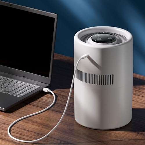 Sunicon Air Purifier and Humidifier, 2 in 1 5W 4L Water Tank Quiet Evaporative Humidifier and Air Purifier Combo for Office Bedroom Nursery - Image 4