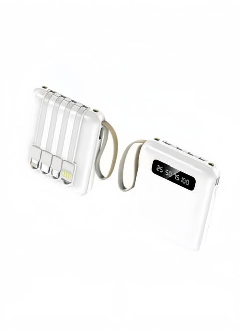 Power Bank 20000 Mah Fast Charge Extra large Capacitance 4-wire Portable Mini Compact With Two LED lights Can Be Used As Flashlights Comes with type-c, universal for IOS and Android