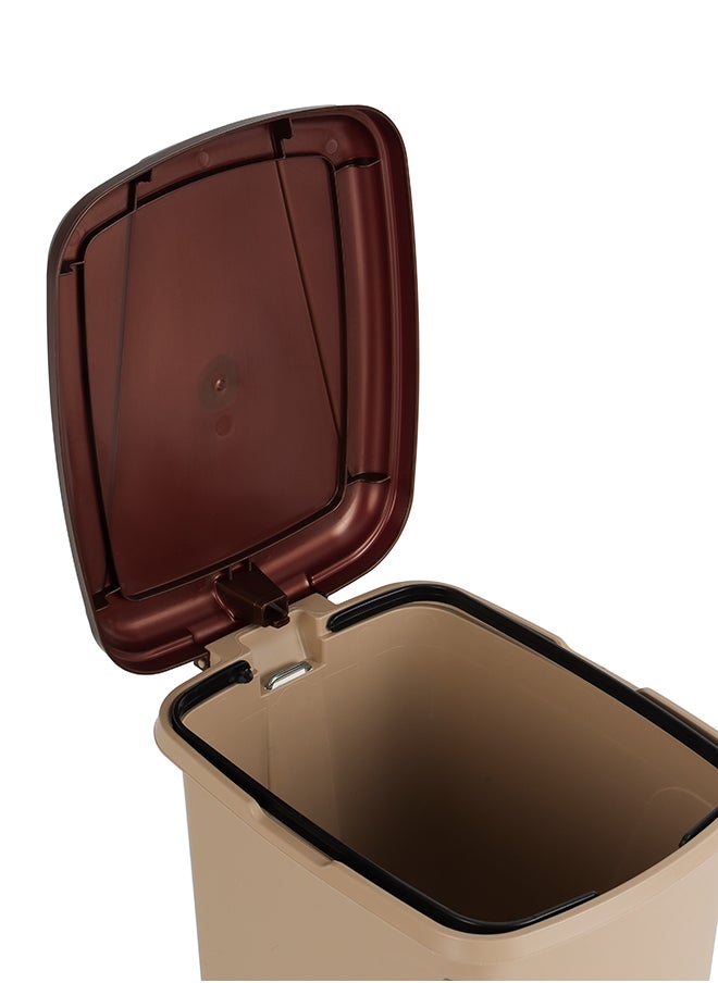 Royalford - Slim Pedal Dust Bin 15L Plastic Waste Bin Practical Slim Bin for Bathroom, Kitchen or Office Foot Pedal Trash Bin for Commercial Purpose - Image 1