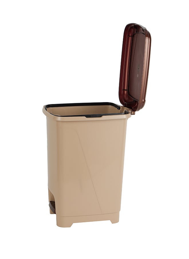 Royalford - Slim Pedal Dust Bin 15L Plastic Waste Bin Practical Slim Bin for Bathroom, Kitchen or Office Foot Pedal Trash Bin for Commercial Purpose - Image 1