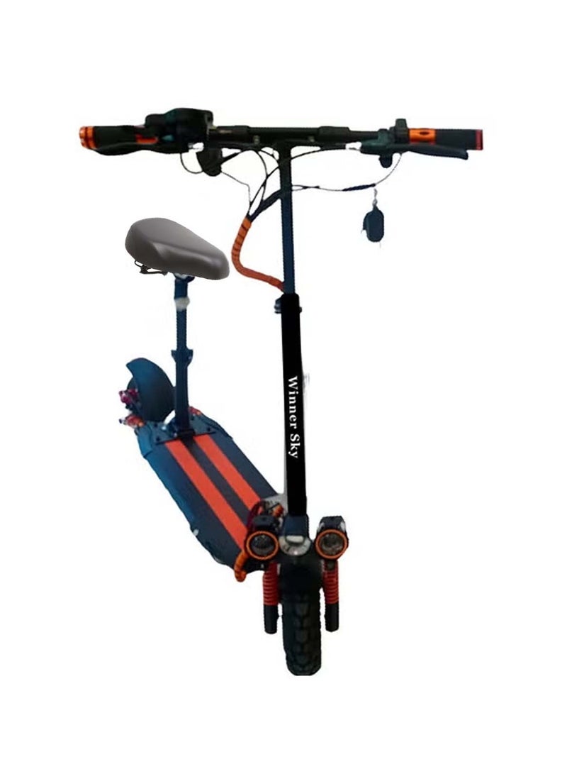 وينر سكاي سكوتر كهربائي E10 نسخة مطورة، محرك 1200 واط، بطارية 48 فولت 13 أمبير/ساعة، مدى 65 كم، 3 مصابيح حمراء - Image 1