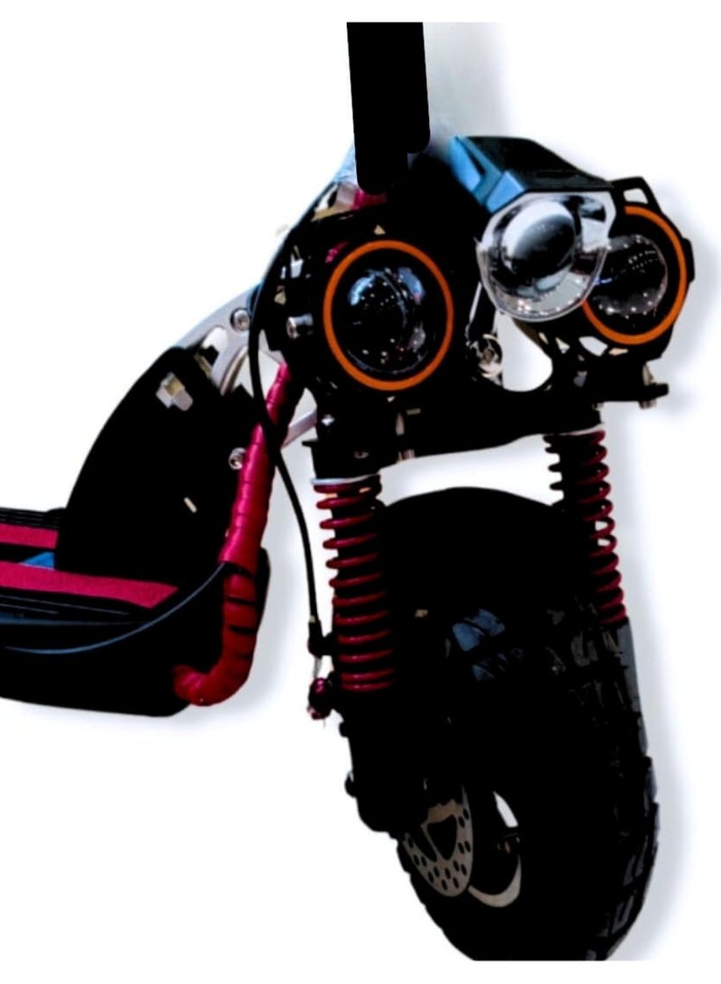 وينر سكاي سكوتر كهربائي E10 نسخة مطورة، محرك 1200 واط، بطارية 48 فولت 13 أمبير/ساعة، مدى 65 كم، 3 مصابيح حمراء - Image 3