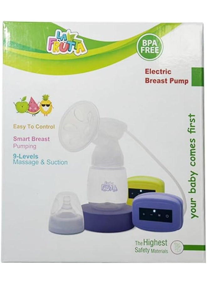 La Frutta La Frutta Electric Breast Pump, through usb, one hand, 9 Levels Massage & Suctionuse, lightweight, 150 ml Bottle, mauve  - Image 2