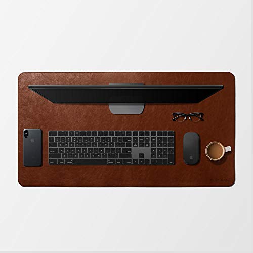 DailyObjects Turf Desk Mat Trio Bundle | Turf Vegan Tray | Orb Mouse Pad - Limited Edition | Work from Home/Office/Gaming | Premium Vegan Leather | Anti-Skid | Anti-Slip | Reversible | 85 * 45 cm |Tan - Image 2