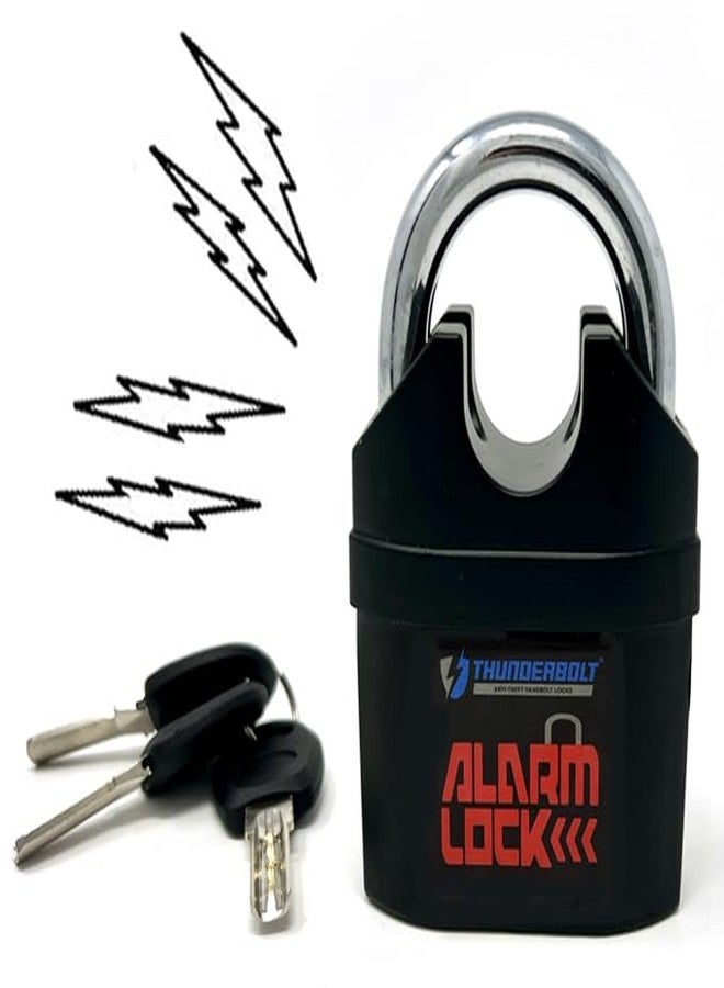 THUNDERBOLT Alarm Padlock Anti-Theft Security Keyed Padlock Lock 110dB (decibels) Sound Siren - Image 1