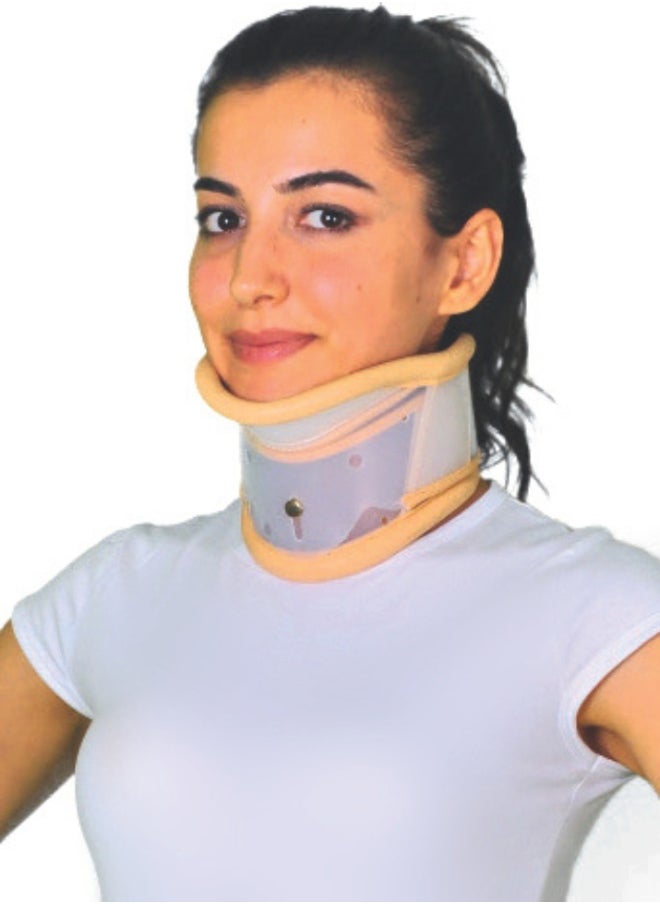 AID PLUS Cervical Collar With Chin Support (Medium) - Neck Stabilizer For Optimal Comfort And Support, Sku: 60142 