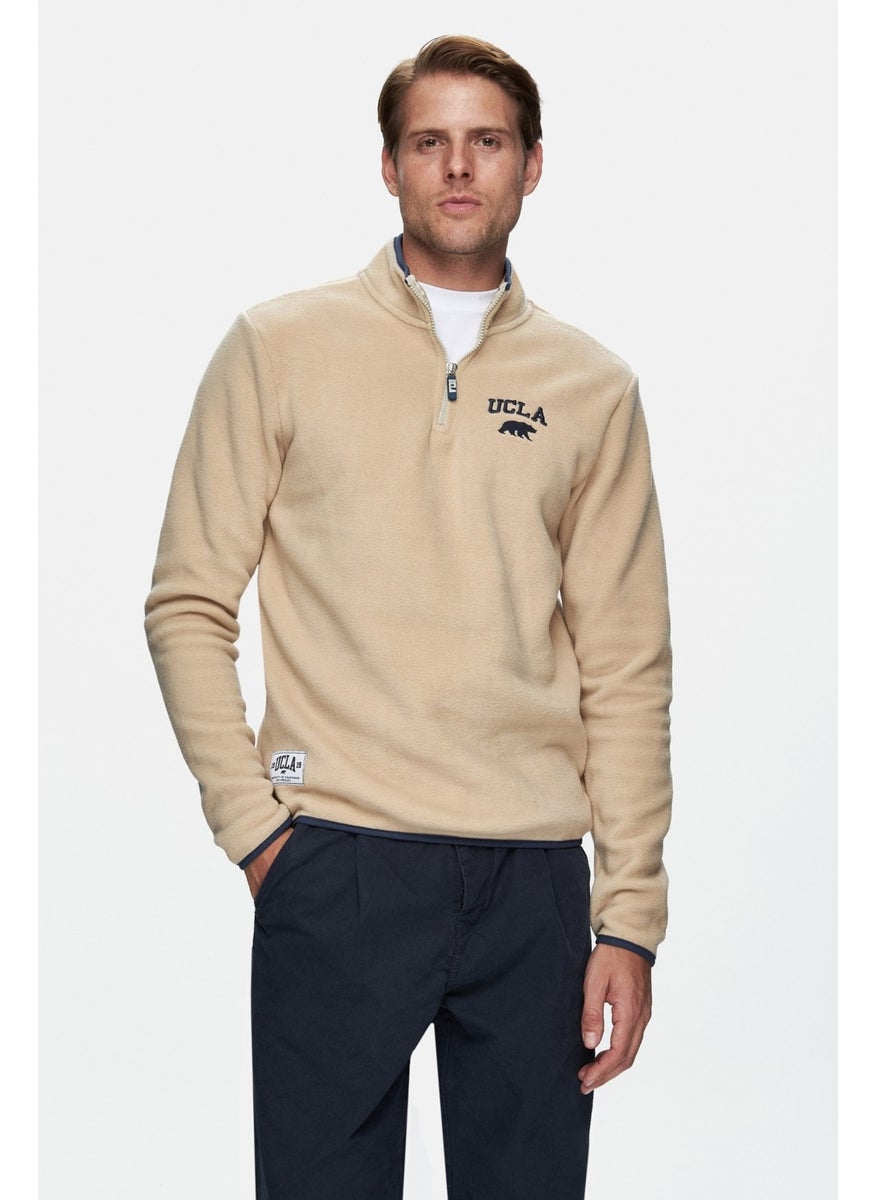 Corning Dark Beige Half Zipper Embroidered Polar Fleece Standard Fit Men's Sweatshirt - pzsku/Z5F90EE19FBC0D1DA7391Z/45/_/1730131533/df15eca6-edb8-4dfa-a154-0aeafcc6696a