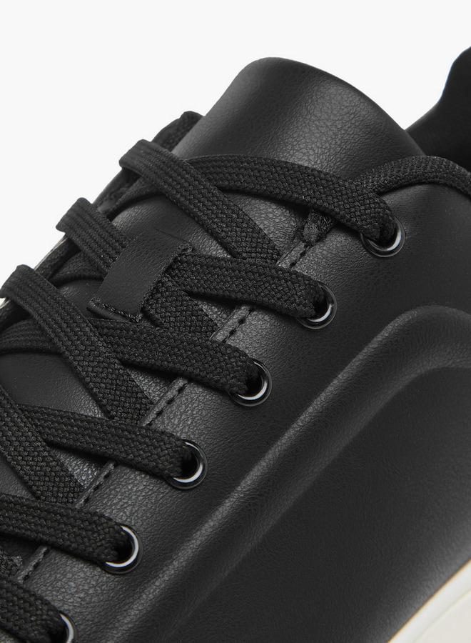 LBL by Shoexpress Men's Solid Sneakers with Lace-Up Closure - Image 4