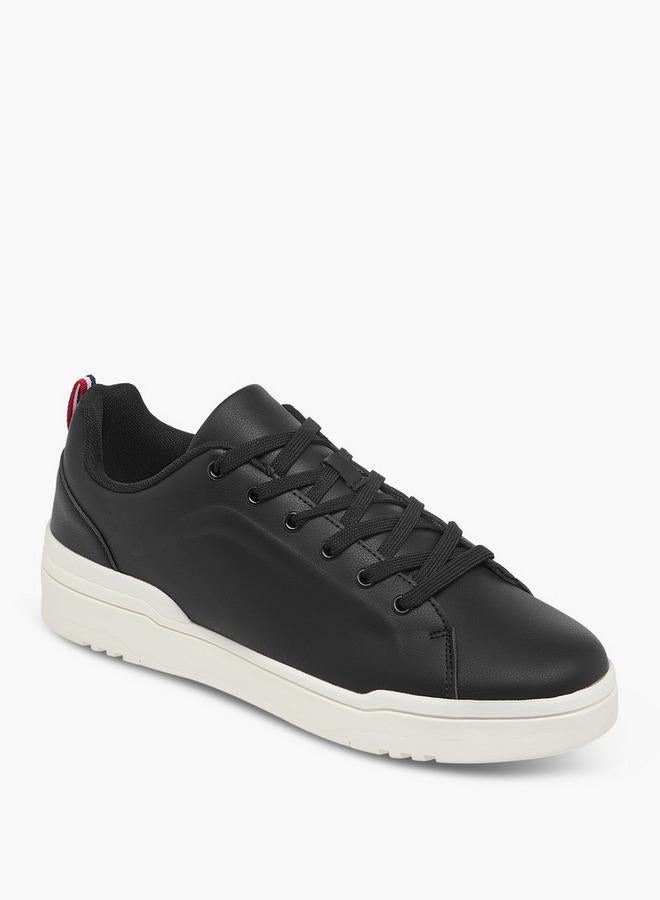 LBL by Shoexpress Men's Solid Sneakers with Lace-Up Closure - Image 1