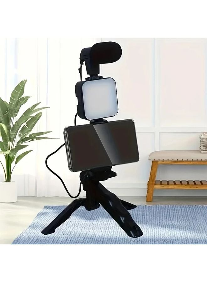 AY 49 Portable Mobile Tripod Lighting Microphone Kit For Live Streaming - Image 2