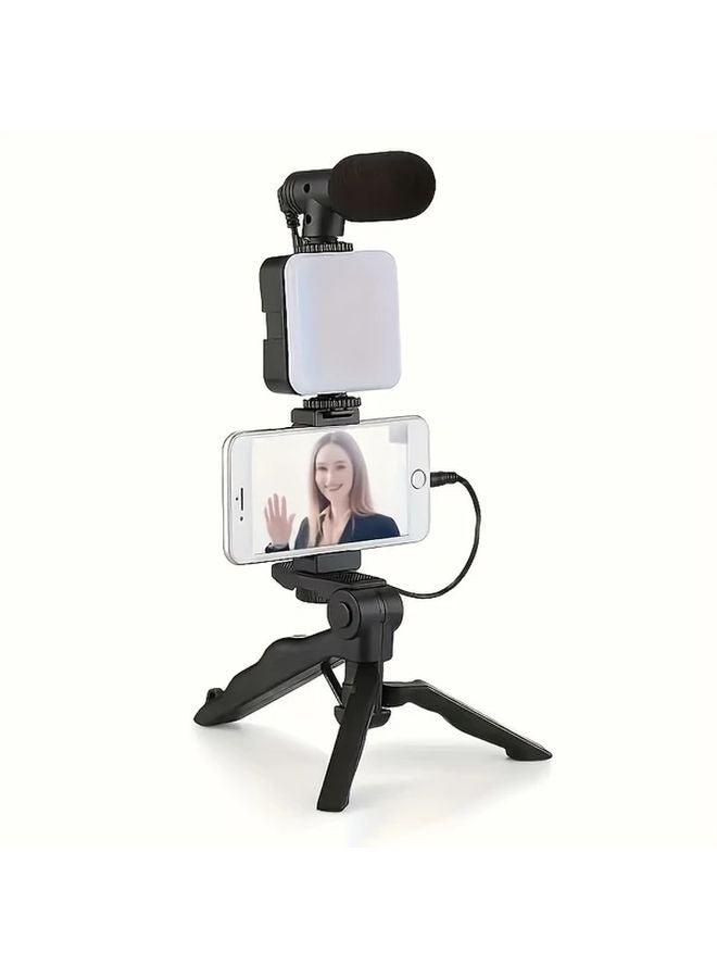 AY 49 Portable Mobile Tripod Lighting Microphone Kit For Live Streaming - Image 3