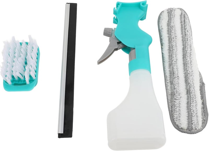 Scrub Pad Spray Window Cleaning Tool 4 in 1 Compact Multifunction Window Cleaner for Home - Image 1