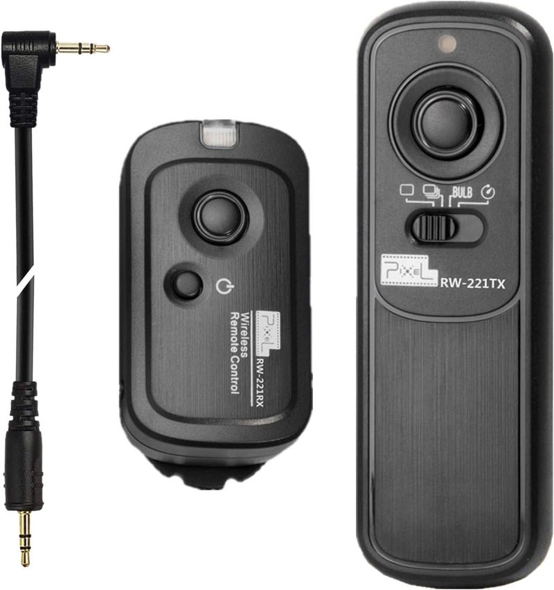 Pixel 2.4GHz Digital Wireless Remote Shutter Release E3 Compatible with Canon, Pentax, Contax, Sigma, etc. Replaces Canon RS-60E3 Replaces Fujifilm RR-100 Replaces Olympus RM-CB2 - Image 1
