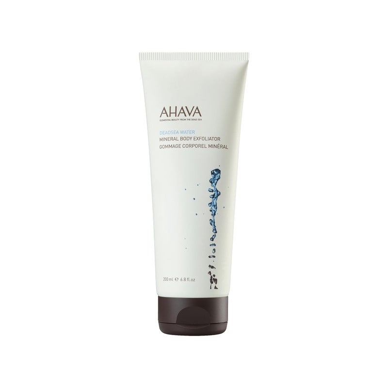 AHAVA Dead Sea Water Mineral Body Exfoliator - Gel body Scrub For Daily Smoothness & Hydration, Removes Excess Dead Skin, Not Dries Out the Skin, with Exclusive Osmoter, 6.8 Fl.Oz - Image 1
