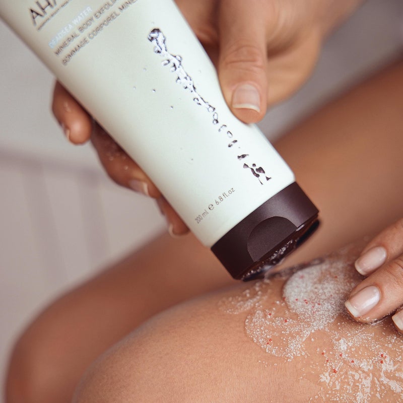 AHAVA Dead Sea Water Mineral Body Exfoliator - Gel body Scrub For Daily Smoothness & Hydration, Removes Excess Dead Skin, Not Dries Out the Skin, with Exclusive Osmoter, 6.8 Fl.Oz - Image 4