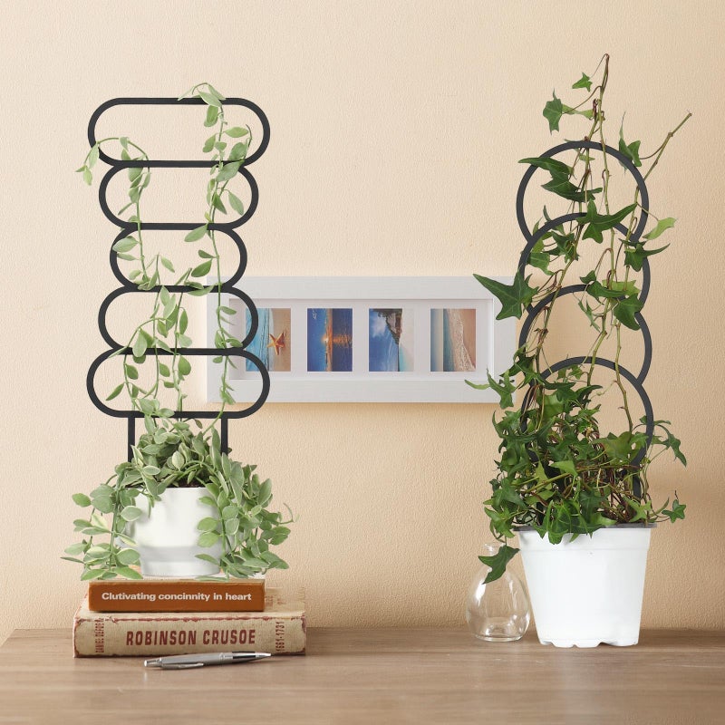 KOYILTD 4 Pcs Trellises for Climbing Plants Indoor Metal Climbing Plant Support Metal Plant Trellis for Pots Garden Trellis for Climbing Plants for Plant Lovers (Style 1) - Image 2