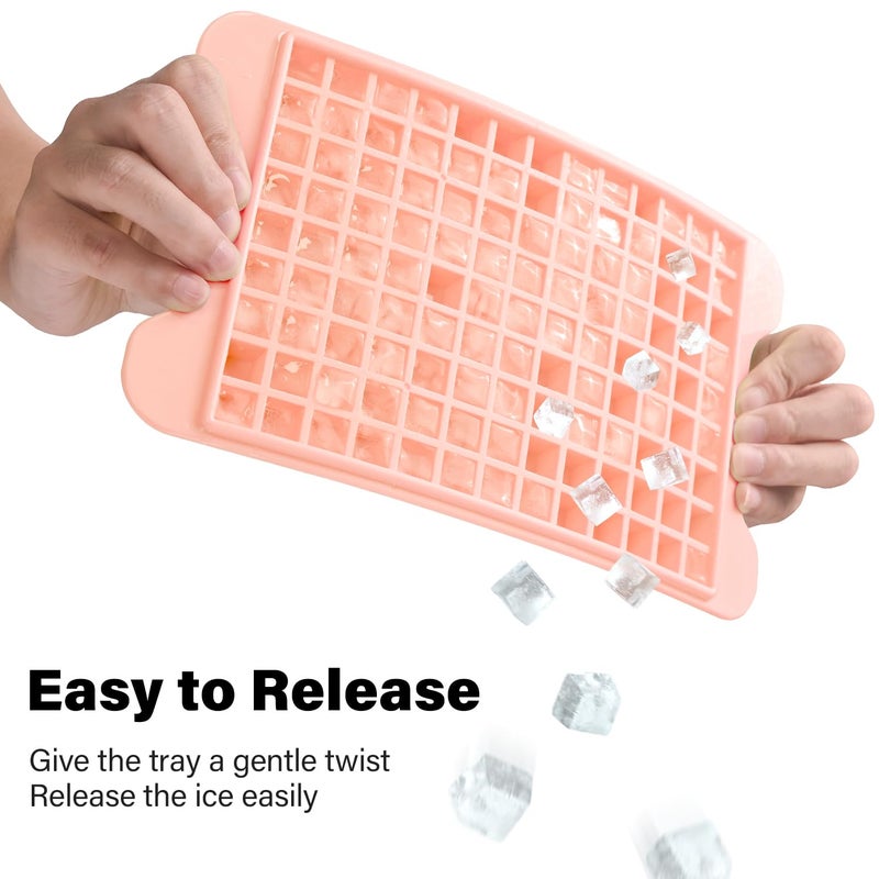 FDDBI Mini Ice Cube Tray for Freezer: FDDBI Small Ice Trays for Freezer with Bin - 117Ã—4PCS Easy Release Nugget Ice Tray - Crushed Ice Tray with Container - Image 4