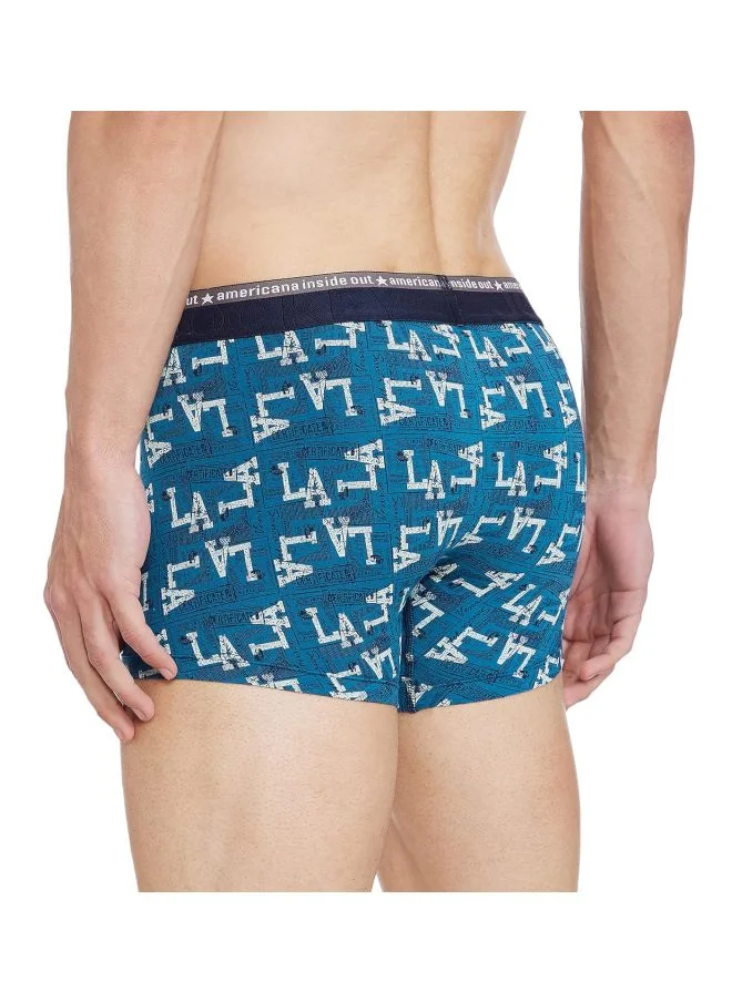 جوكي Jockey US63 Men Super Combed Cotton Elastane Stretch Printed Trunk with Ultra soft Waistband