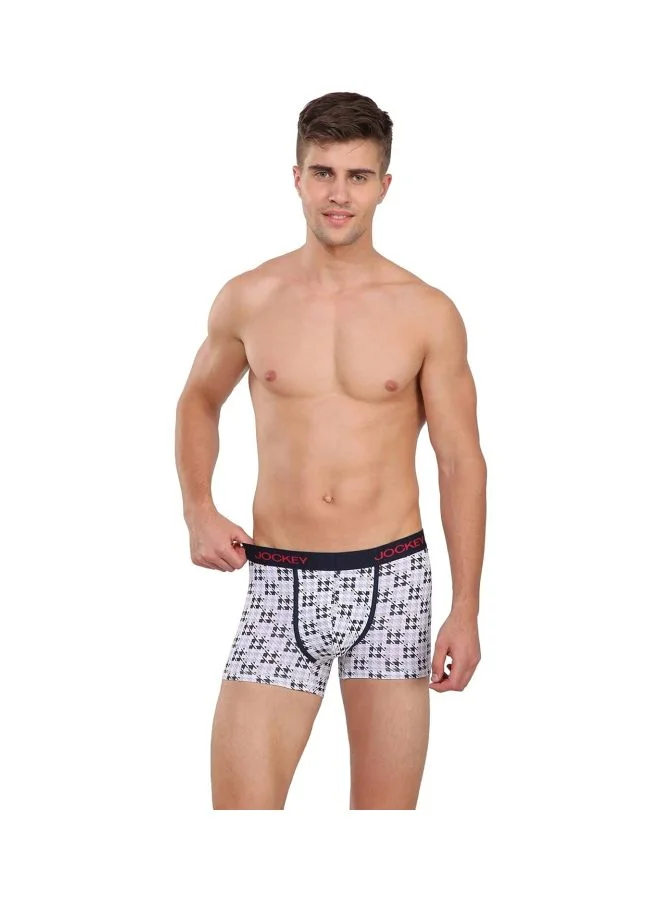 JOCKEY Jockey US63 Men Super Combed Cotton Elastane Stretch Printed Trunk with Ultra soft Waistband