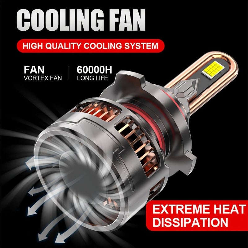 H7 H18 60000LM High Power LED Canbus Car Headlight Bulbs 6500K Extremely Bright Plug N Play - Image 5
