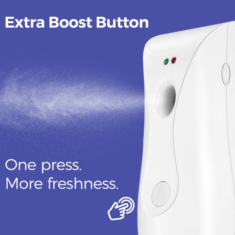 Stardrix Automatic Air Freshener Dispensers (2-Pack), Aerosol Spray Machines, Wall Mounted or Freestanding, Adjustable Timer for Scent Release in Bathroom, Office, Commercial & Home â€“ White - Image 3
