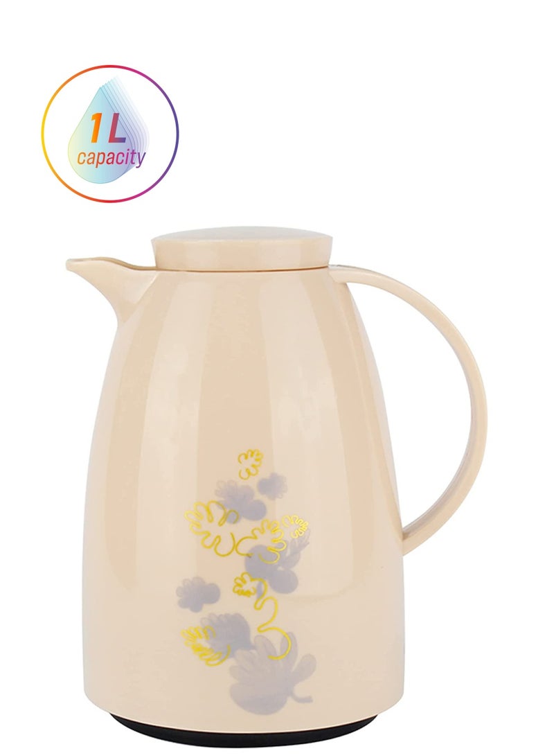 BLACKSTONE Vacuum Flask Leak Proof Thermos Jug Keeps Beverages Hot Cream C2610 1.0 L - Image 1