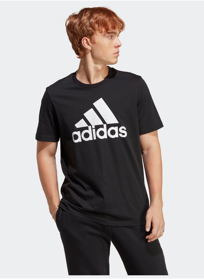 Adidas تي شيرت بشعار كبير من الجيرسيه من Essentials  - Image 5