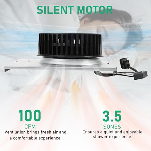 Motoasis 【Upgrade】 8663RP 8664RP B Unit,Compatible with Nutone 8664RP B Unit 100CFM Fan 8664, 8664B, 8663, 8663B, 8663P, 8663DG, 8663F,8663RF,8663FL,6445,6445B,6445RP,3.5 Sone,9"x9", S97017706, S97017705 - Image 4