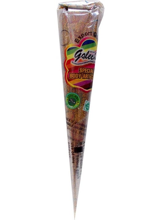 Golecha Tattoo Cone Henna Orange Glitter 25Gr  - Image 1