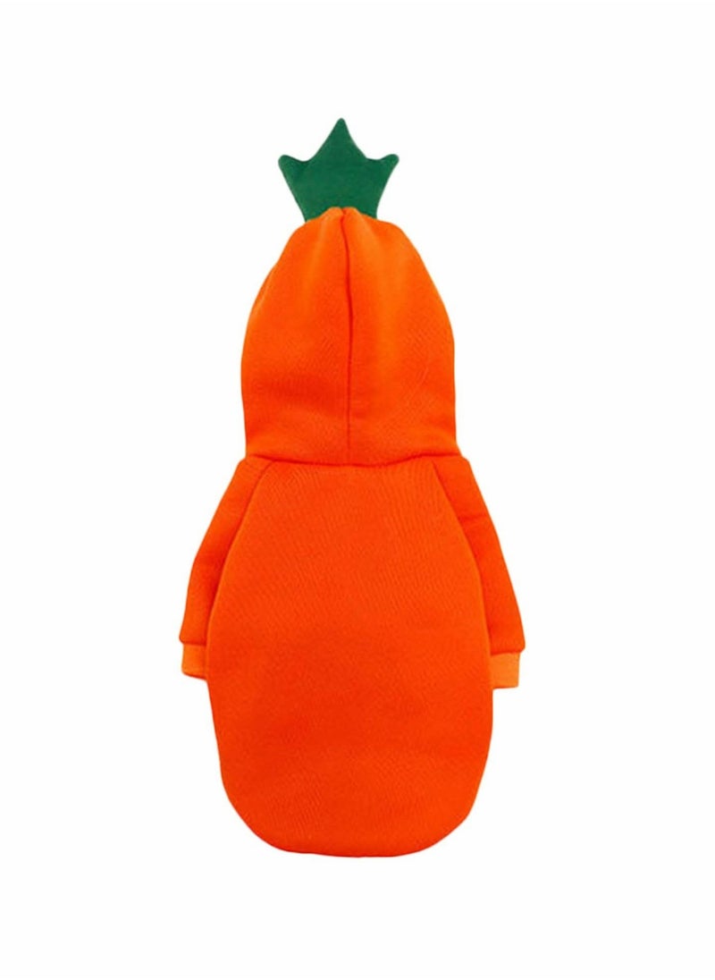 Loquat Dog Cat Hoodie Costume  Pet Clothes Dog Pet  Cosplay Dress Cute Carrot Shape Warm Jacket Pet Cold Weather Sweatshirt Clothes Outfit Outerwear for Cats Puppy Small Large Dogs - Image 3