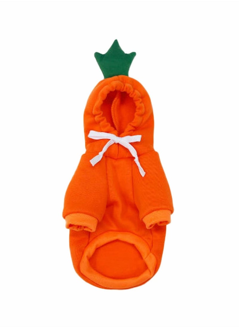 Loquat Dog Cat Hoodie Costume  Pet Clothes Dog Pet  Cosplay Dress Cute Carrot Shape Warm Jacket Pet Cold Weather Sweatshirt Clothes Outfit Outerwear for Cats Puppy Small Large Dogs - Image 2
