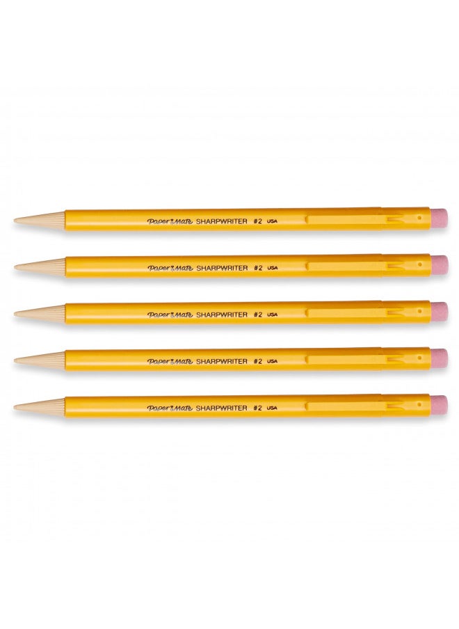 Paper Mate Papermate 3037631PP SharpWriter Mechanical Pencils, Twistable Tip, 0.7 Mm, Pack of 1 Blister, Total 5 Pencils  - Image 2