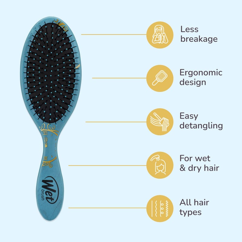 Wet Brush فرشاة شعر وي Wet Brush ديزني الأصلية، سندريلا (الأميرة الأنيقة)، شعيرات IntelliFlex فائقة النعومة، فرشاة فك التشابك تنزلق عبر التشابكات (للشعر الرطب والجاف والتالف)، للنساء والرجال - Image 3