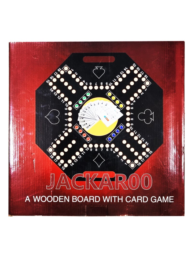 Wooden Board Game, Octagonal Playing Board, 40 x 40 cm - Image 2